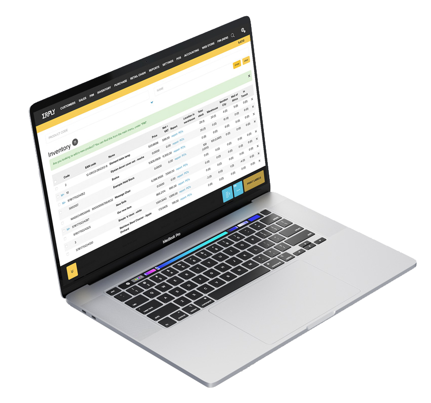 Inventory on desktop and mobile